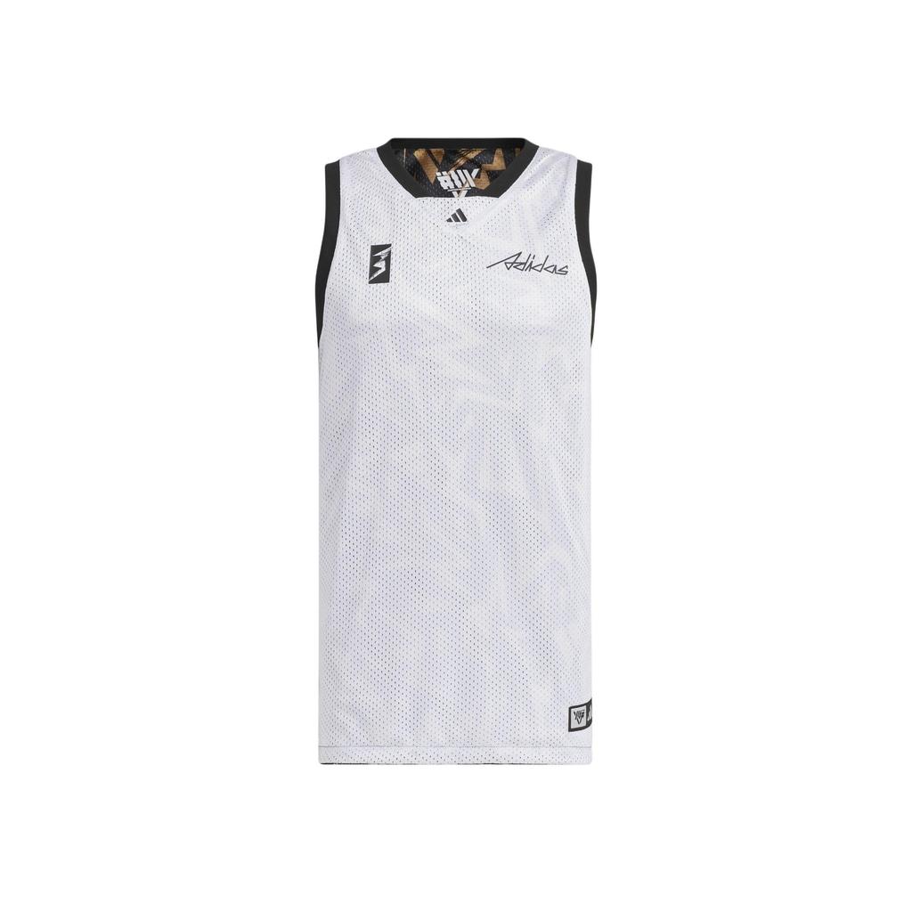 Adidas Reversible Basketball Tank Top With Contrast Print Men Tops Wheat-Brown JC6796