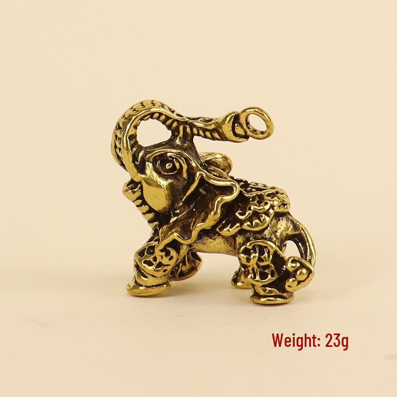 Брелок-подвеска из латуни в виде слона - украшение в стиле National Tide