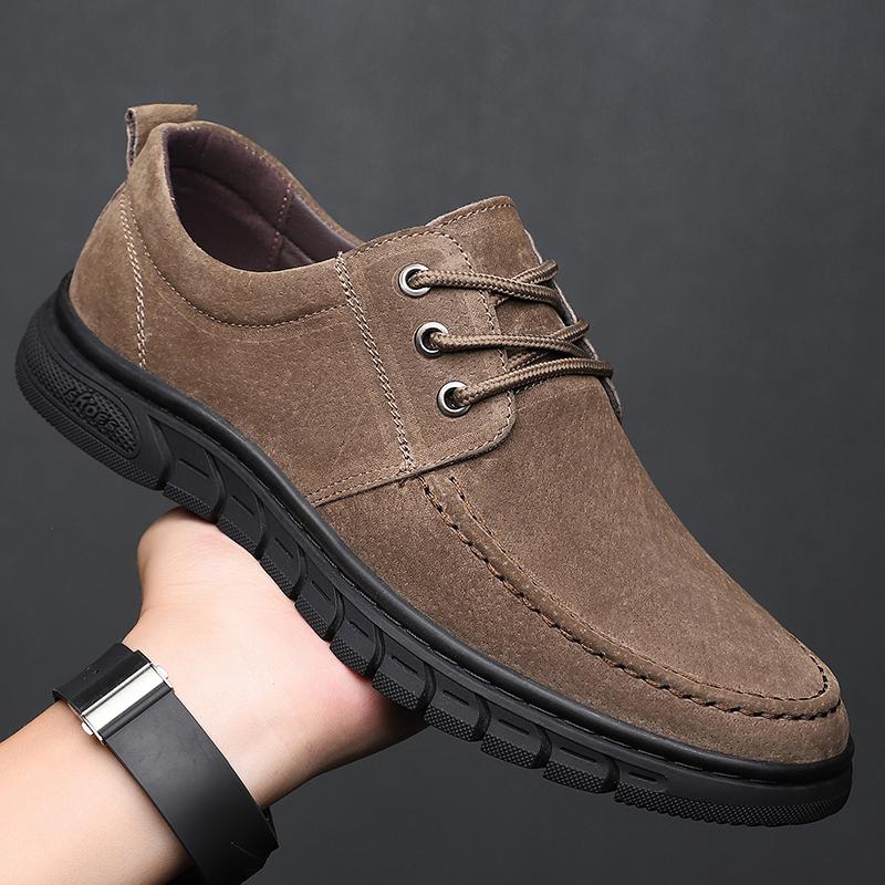 Fashion Leather Shoes For Man Genuine Leather Casual Shoes Fashion Business Oxford Shoes High Quality Designer Work Shoes