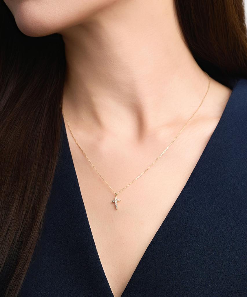Lloyd Classic Petite Cross 14K Gold Necklace Lnn25051G