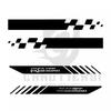 Personalized Latte Decorative Strip Reflective Car Sticker, Body Door Side Modification Sticker, Scratch Blocking Waterproof Sticker