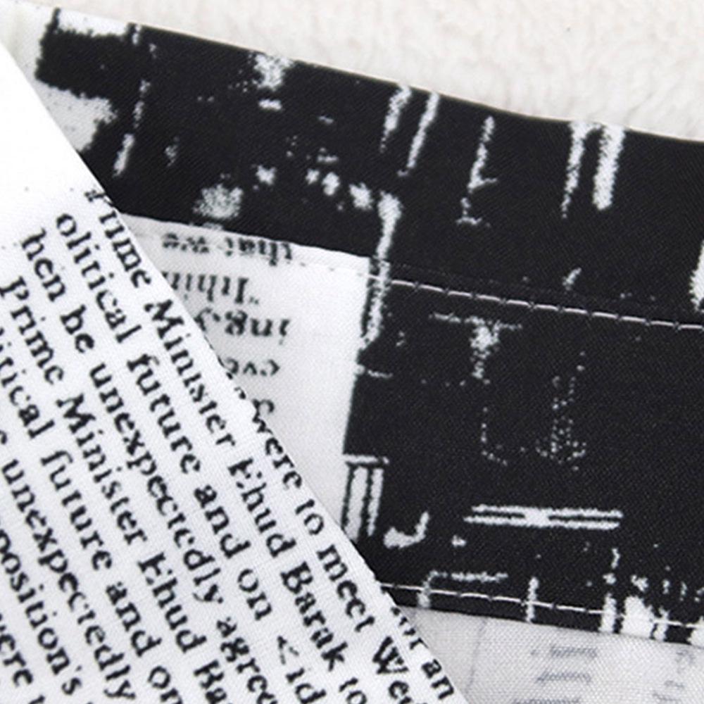 European & American English Print Loose Shirt Dress - Women's Casual Long Sleeve Spring Dress