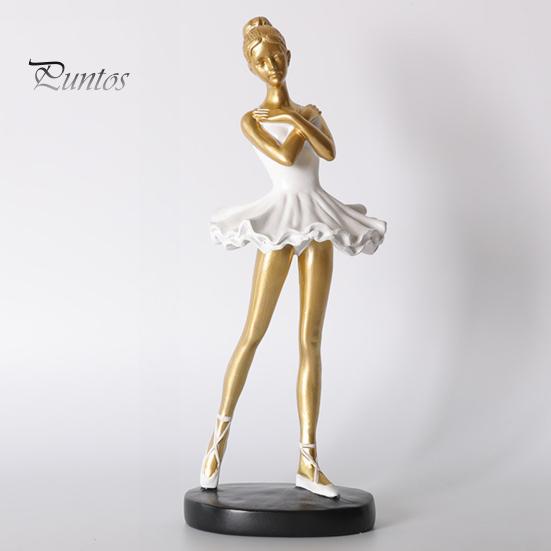 Figurină Balerină Figurină, Statuie Balerină cu Bază Rotundă Stabilă, Figurine cu Bază Contragreutate din Rășină, Decor Artistic Elegant pentru Birou pentru Dormitor