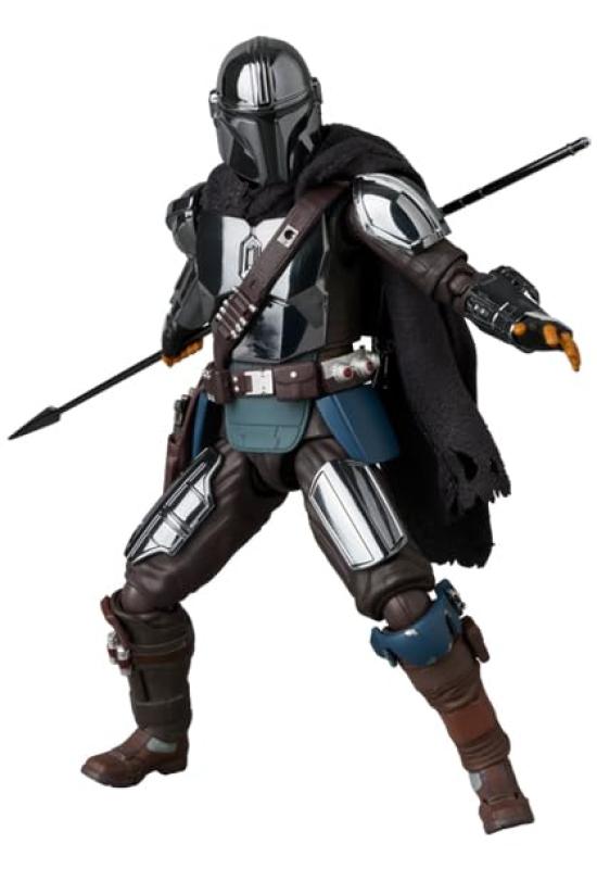 MAFEX No. 256 THE MANDALORIAN CHROME Ver. Pre-painted Action Figure, Approximately 160mm Tall