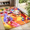 Digital Circus Party Carpet Rug Soft Washable Antislip Home Living Room Sofa Mats Personalized Christmas Rug