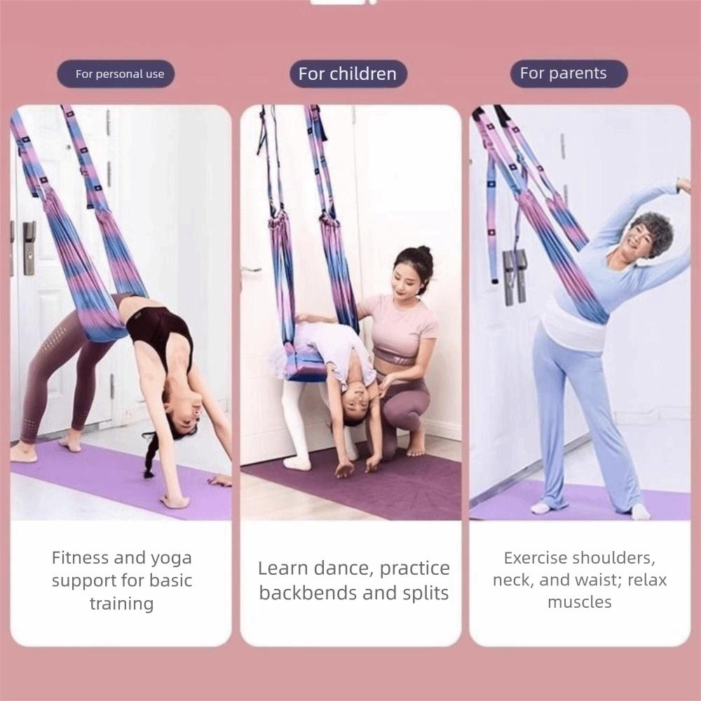 Elastic Stretch Women Aerial Yoga Strap Aerial Yoga Stretching Strap  Wall Practice