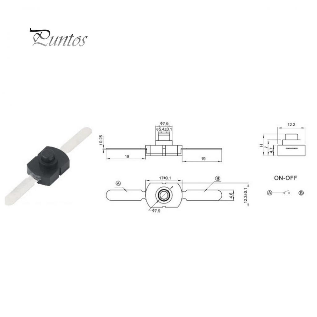 Купить 10 шт., 30 В постоянного тока, 1 А, кнопочный переключатель ...