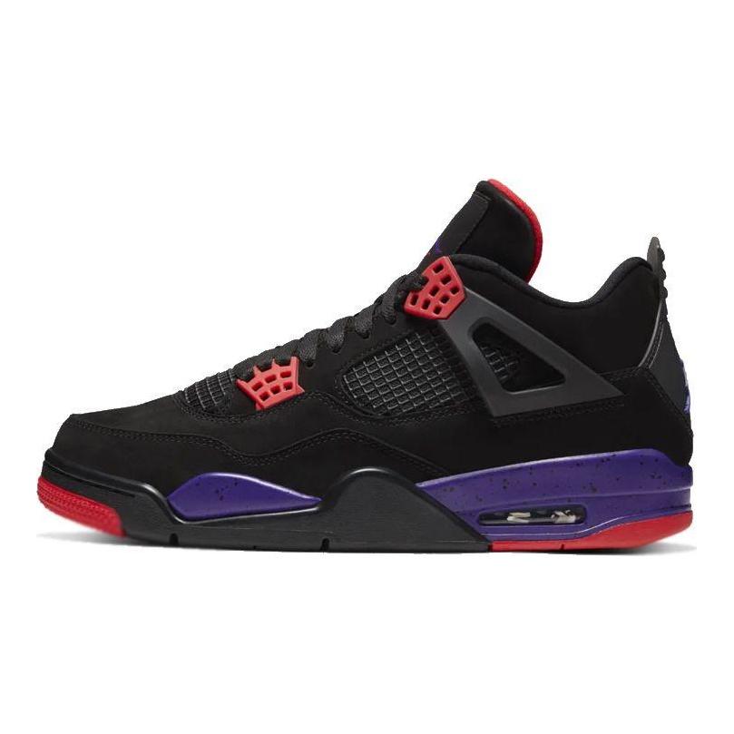 Jordan Air 4 Retro Raptors NRG Mid-Top Vintage Basketballschuhe Herren Sneaker Schwarz AQ3816-056(2019)