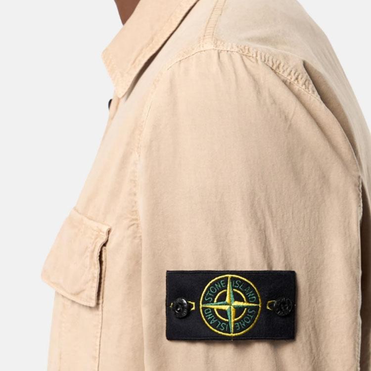 STONE ISLAND Ss26 Zipper Logo Polo Neck Long Sleeve Jacket Men Jackets L1S151200008S00WN-V019A