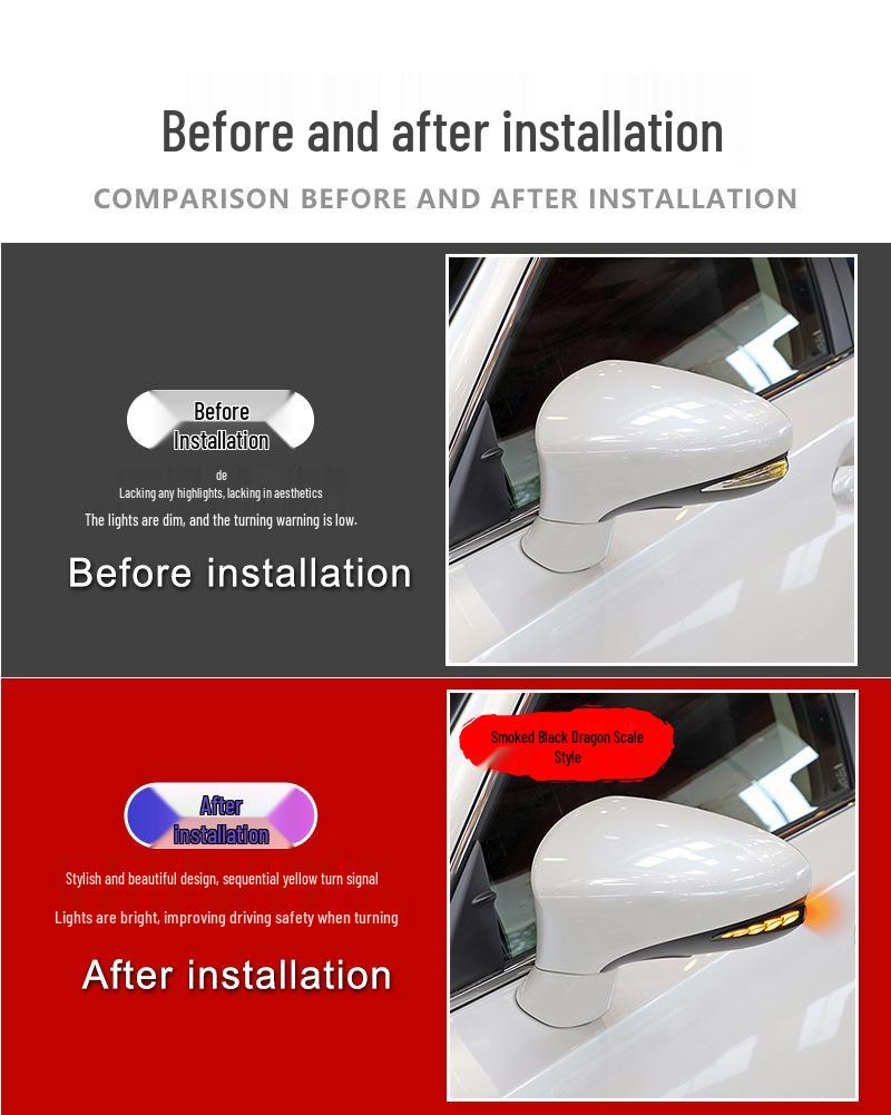 Lexus IS ES CT LS RC Rearview Mirror Yellow Sequential Turn Signal Upgrade