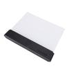 LED Book Light Transparent Panel Flat Reading Lamp with 3 Colors Dimmable and Timer Full Page Illumination Black Base