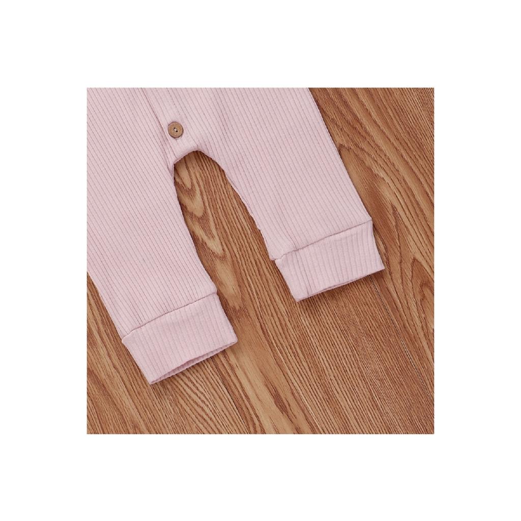 Kombinezon dla niemowląt z długim rękawem i knotem, wykonany w 100% z bawełny