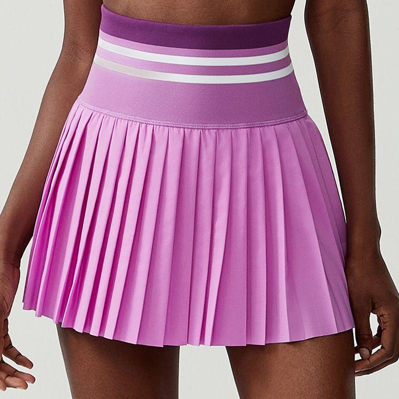 Sports Fitness Yoga Wear Suit Female Exposure-Proof Skirt Pocket Tennis Skirt Quick-Drying Shockproof Beauty Back Exercise Bra