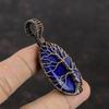 Tree Of Life Lapis Lazuli Pendant Copper Wire Wrapped Pendant Handmade Copper Jewelry Gemstone Pendant Anniversary Gift Tree Of Life Jewelry