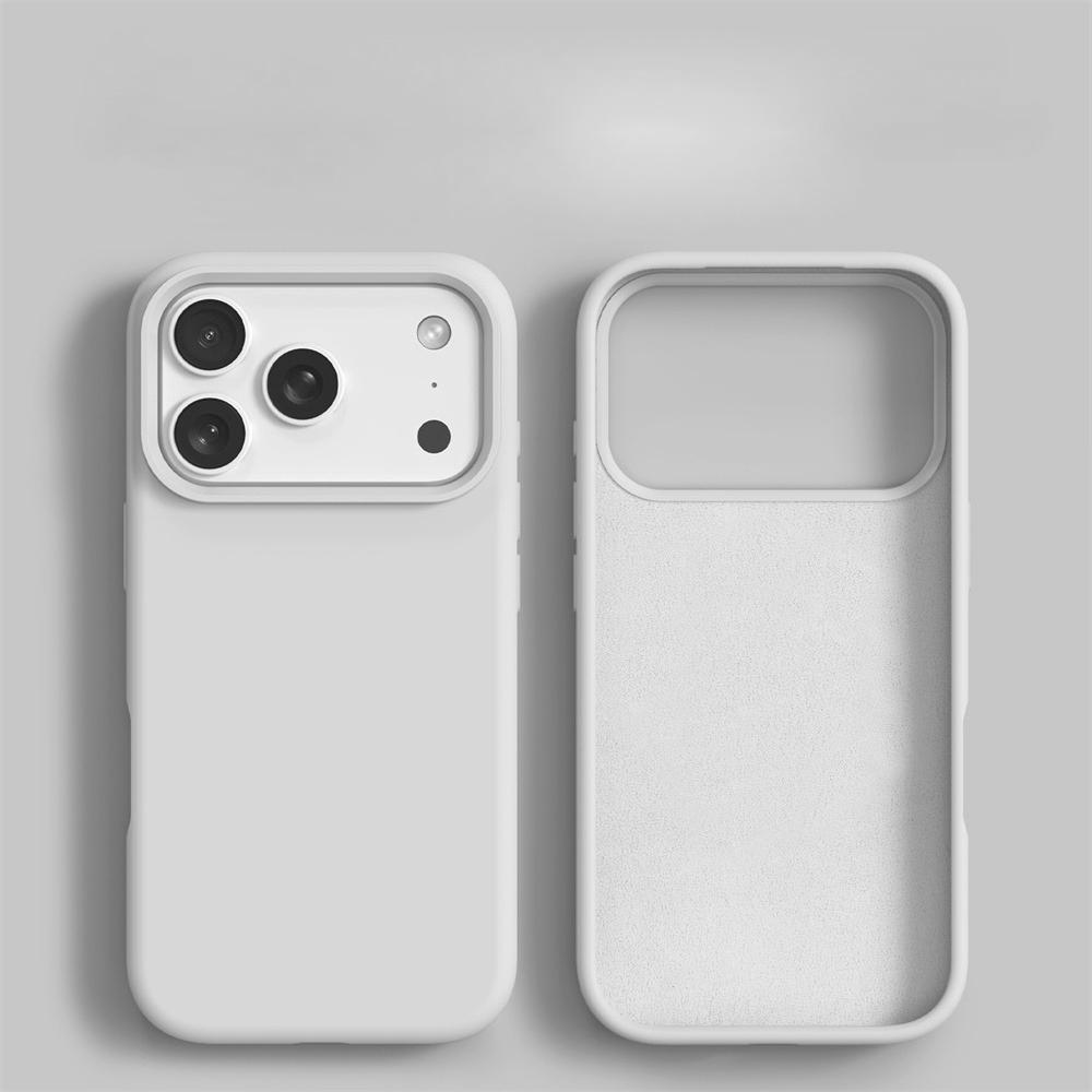 Liquid Silicone Phone Case For iPhone 17 Pro Max Air 15 14  Plus 13 12 11 16 Pro Silky Feel Shockproof Protector Soft Back Cover