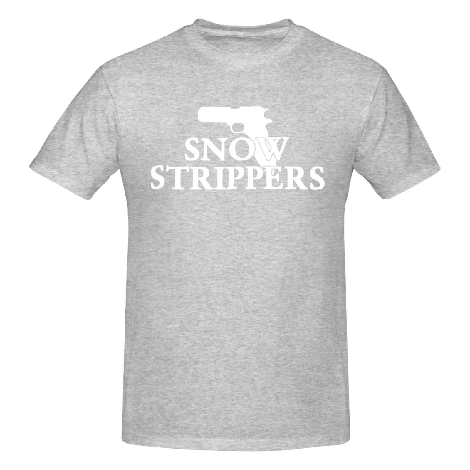 

Snow Strippers Gun Футболки Nice Мерч для туру альбому Вуличний одяг Оверсайз Повсякденний Чоловічий Жіночий Одяг Топи Хараджуку Y2k XL