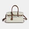 2025 Hot Women's Bag Platinum Fashionable All-matching Commuter Top-layer Cowhide Cross-body Handbag