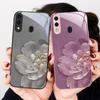 Farbverlauf Blumen Für Samsung A20 30 22 23 24 25 26 31 32 A33 34 35 42 50 51 52 53 54 55 56 70 71 72 73 Glas Handyhülle