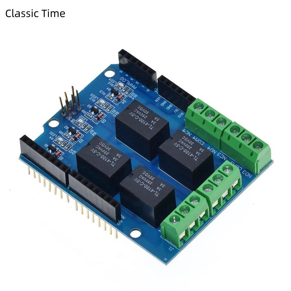 

5V 4 Channel Relay Shield Module for Arduino UNO R3 ARM PIC AVR DSP Electronic 4 Way Four Channel Relay Control Expansion Board