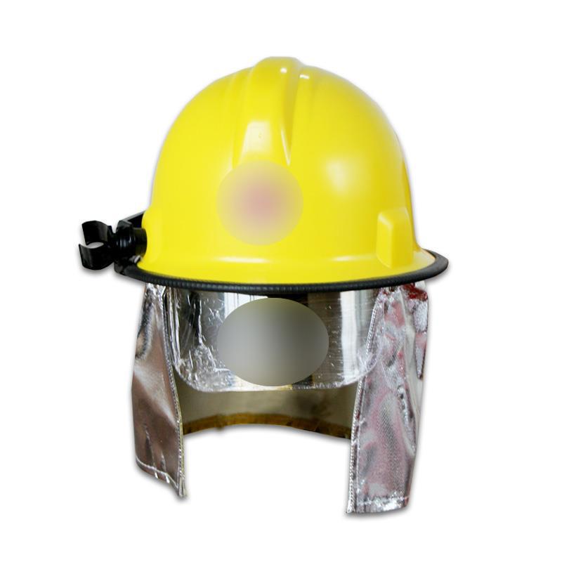 Firefighting and Rescue Protective Helmet with Aluminum Foil Shawl, Flame Retardant and Anti-Collision.