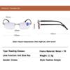 Anti Blue Light Reading Glasses Rimless Women Square Presbyopic Eyeglasses Diopters 0 To +4 0 Frameless