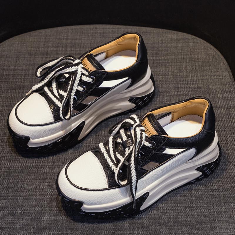 

Кожаные Полые Летние Ретро Легкие Повышающие Рост Повседневные Спортивные Туфли Сандалии на Толстой Подошве 40