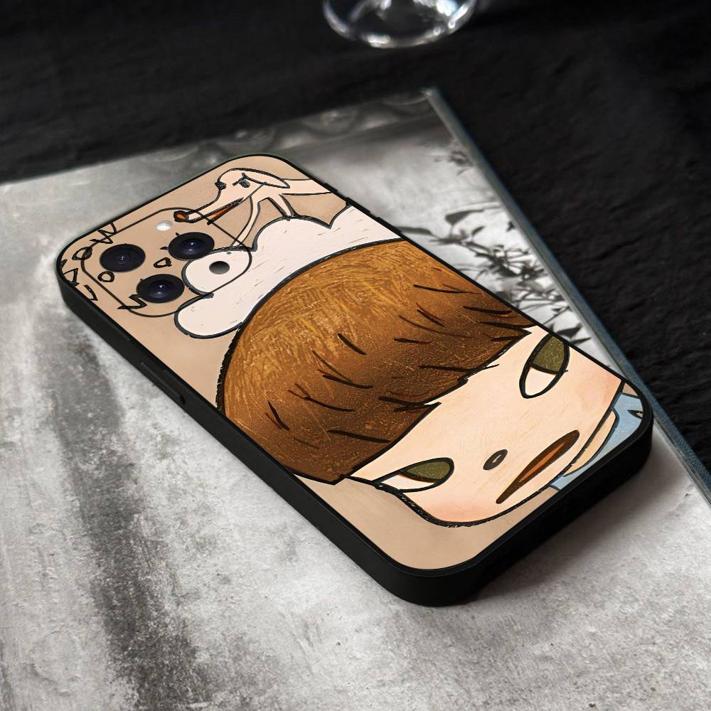 Yoshitomo Nara Phone Case Silicone Soft For IPhone 17 Air 16 15 14 13 12 11 Plus Pro Max Plus