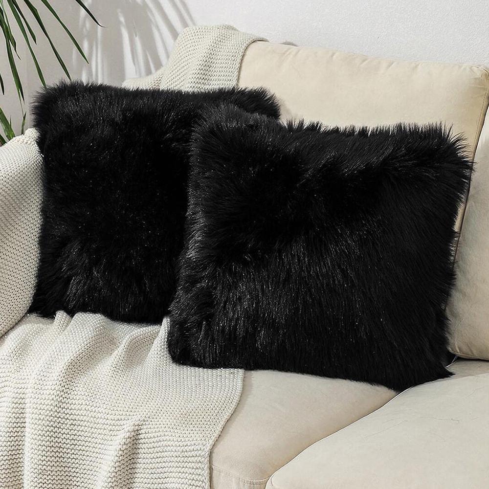 Modern Minimalist Plush Pillow Cover With Velvet Fabric For Living Room Decor