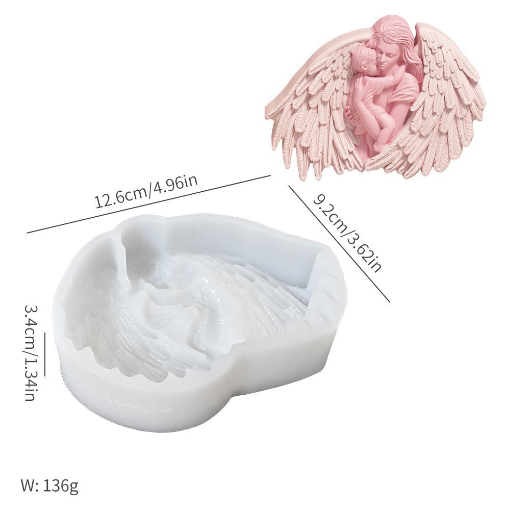 

Силиконовая форма Angel Love Wings, сделай сам, автомобильный ароматизатор, подвеска, гипсовая форма для свечей «Мать и дитя»