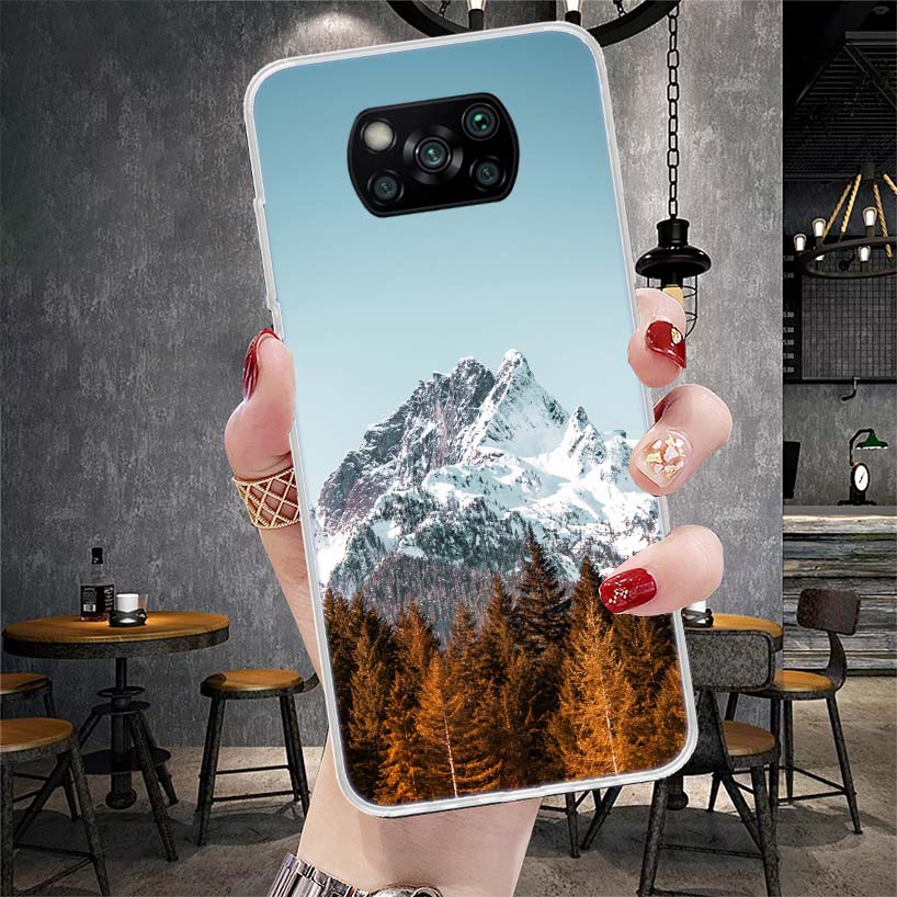 Mountain Peak Forest Soft Phone Case For Xiaomi Redmi 15C 15 13C 13 Poco X5 X6 X7 F7 Ultra M7 12C 12 10 10C 9C 9A 9T 9 Fundas Po