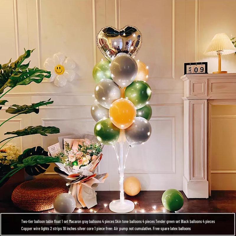 Luminous Balloon Floor Stand for Events: Birthday, Wedding, Anniversary, Party, and More.