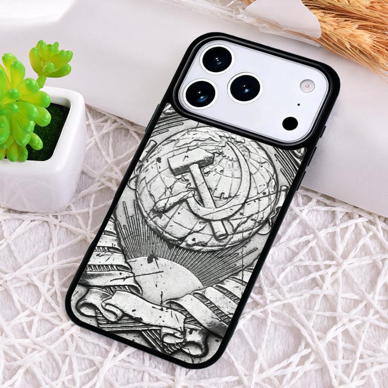 Soviet Union USSR Flag Shockproof Phone Case for iPhone 17 Air 16e 15 11 12 14 13 Pro Max Cover Coque