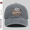 Pc Summer Leopard Print Baseball Cap with Golden Brushstroke and White Double Heart Pattern Design Sun Hat Comfortable and Lig