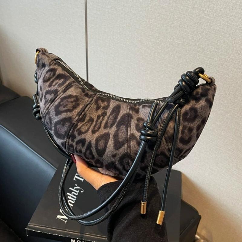 Velvet Material Zipper High Quality Shoulder Bag Solid Color Simple Fashionable Crossbody Bag Soft Western Style Handbag