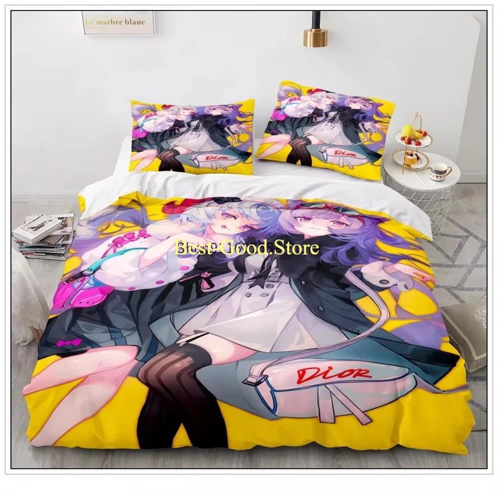 Game Genshin Impact Klee Cosplay Duvet Cover Anime Cartoon Bedding Set Diona Coplay Bed Set Quilt Comforter Covers Home Textiles