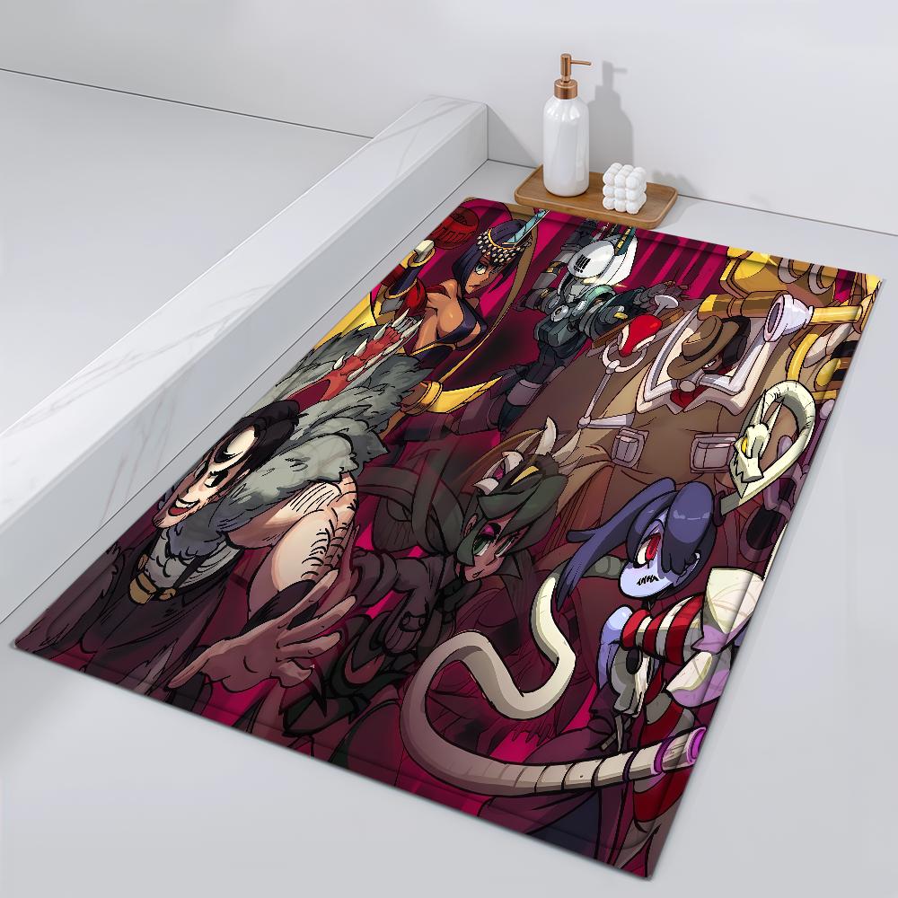 

Door Mat Bedside Entrance Bath Nin Floor Decoration Corridor S-Skullgirls Door Mat Game Carpet Living Room Combat Balcony 40cm x 60cm