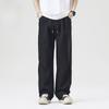 Summer New American Solid Color Straight Casual Pants Men's Drape Loose Stacking Wide Leg Trousers Men