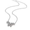 white k butterfly necklace