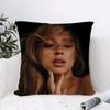Singer Tate Mcrae Cushion Cover Breathable Linen Pillow Cover Skin-Friendly Home Decor Pillowcase With Hidden Zipper