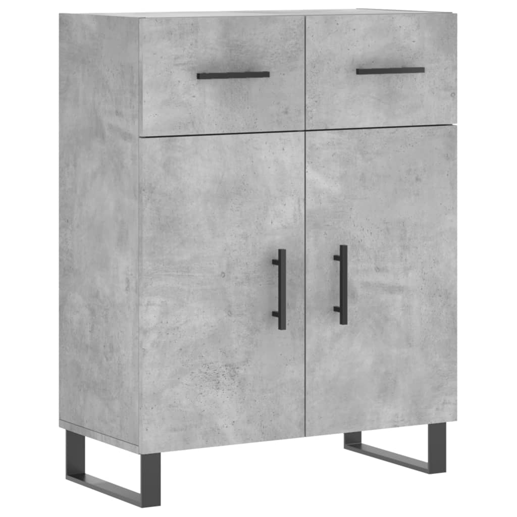 Highboard Concrete Grey 69.5 x 34 x 180 cm Particleboard