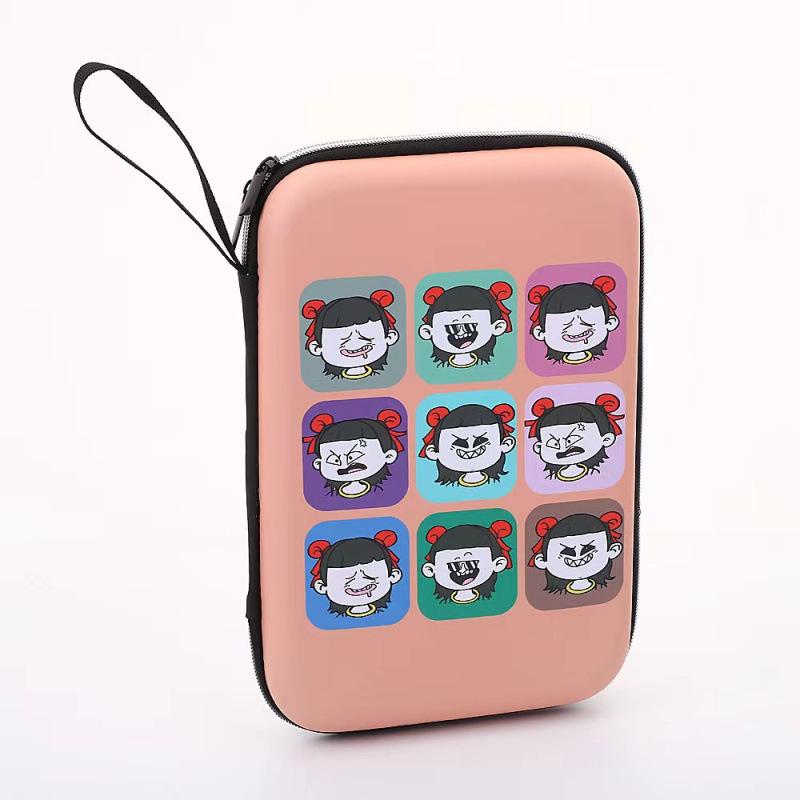 Durable Hard Shell Square Table Tennis Racket Bag - Portable Storage Solution