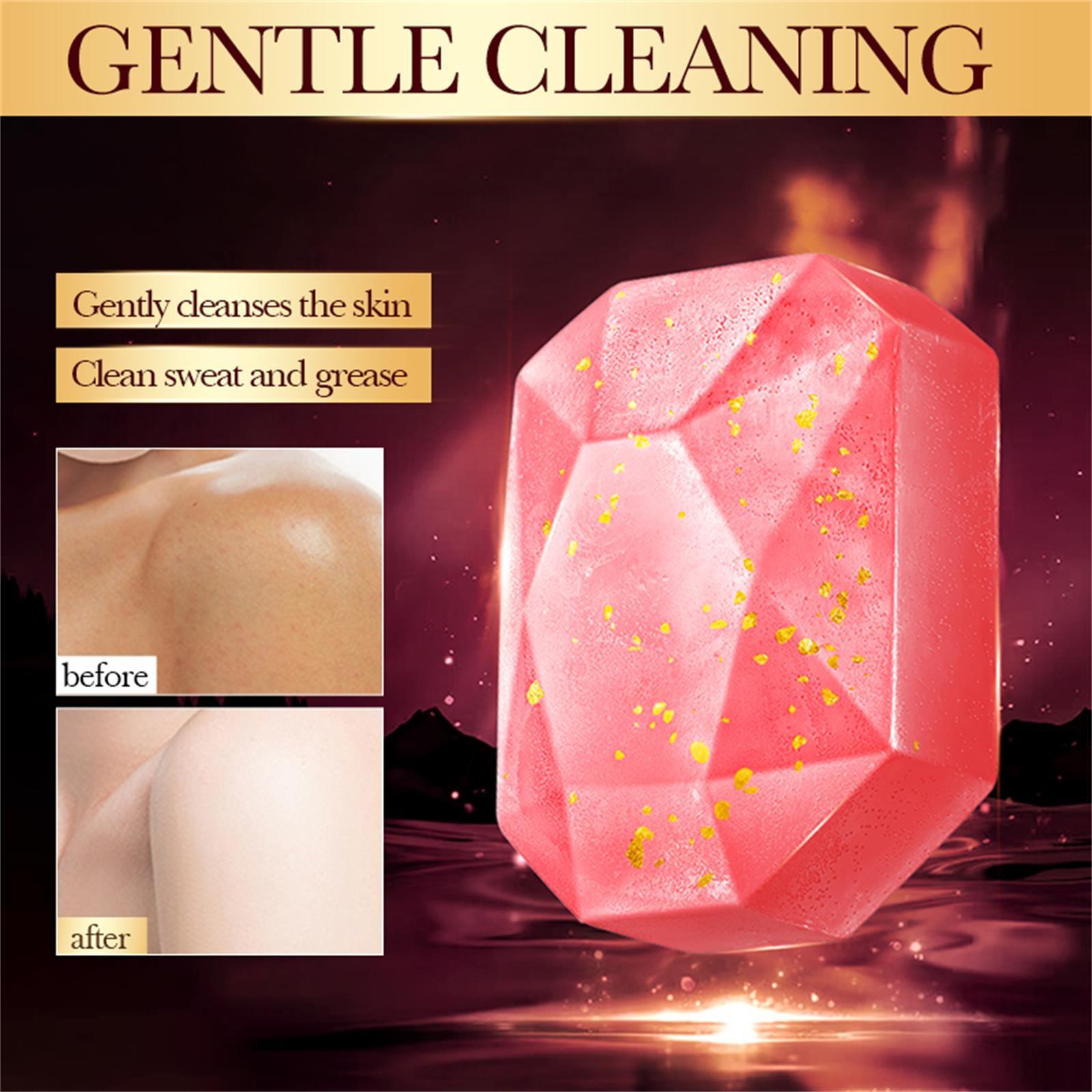 

Rose Gold Foil Oil Soap Diamond Plant Soap One Size червоний