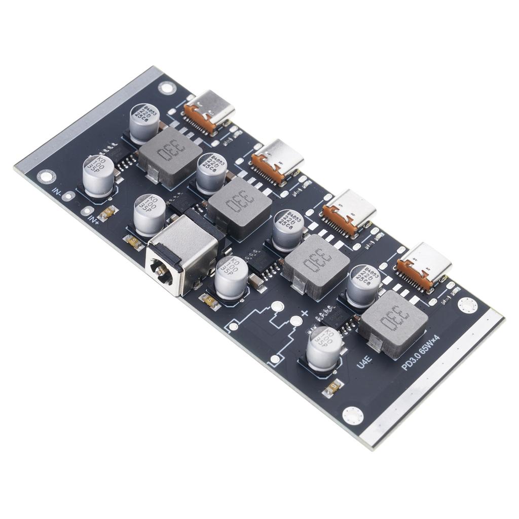 4 Way Output PD65W Fast Charging Module Type C Interfaces Support PD3.0/2.0 Fast Charging Board for Phone Laptop