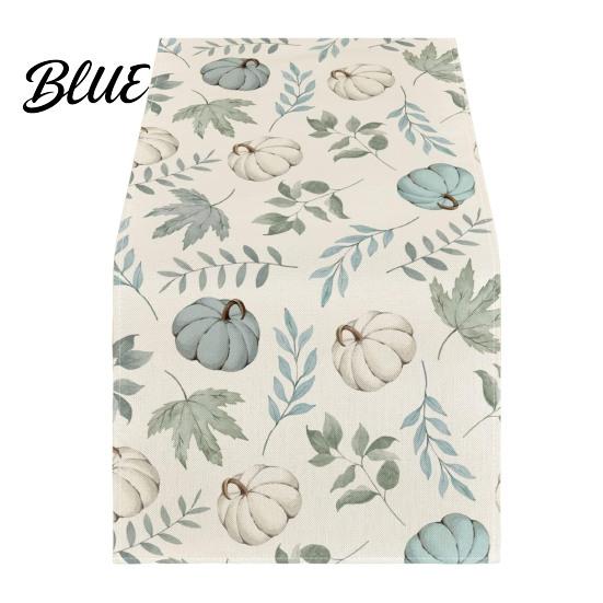 Kitchen Table Runner Print Seasonal Inch Pumpkin Runner 13x72 for Fall Maple Leaf Autumn Festive
