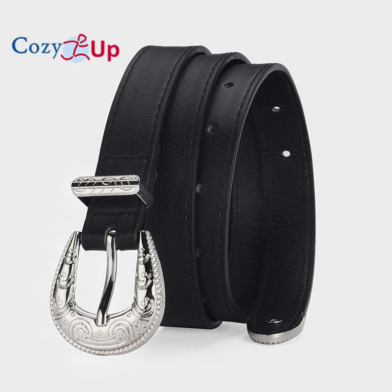 Curea Decorativă din Argint Sculptat pentru Blugi, Curea Retro Femei