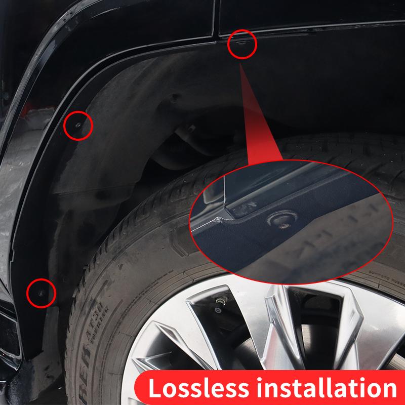 For 2021-2024 Toyota Land Cruiser 300 LC300 Rear Wheel Fender Lining Door Gap Fender Accessories Parts 2022 2023 ZX VXR GX GXR