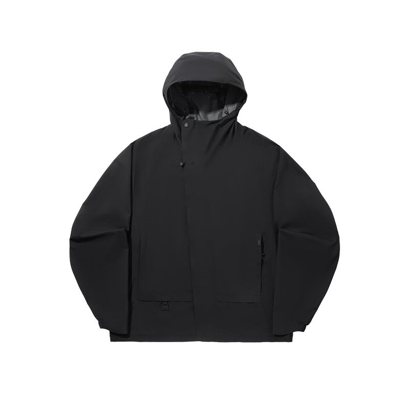 Li Ning Kung Fu Series Waterproof Windproof Loose Single Layer Jacket Men Jacket AEMV049-1