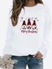 Women Winter Clothing Christmas Printed Casual Sweatshirt Long Sleeve Tops T-shirt Ladies Round Neck Pullover Sweater
