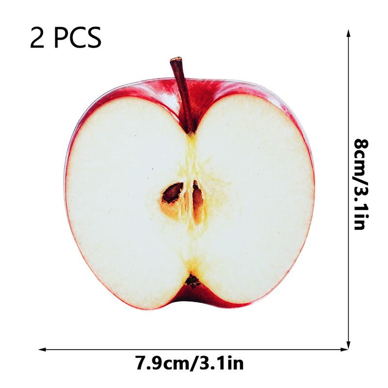 2 Pièces Marque-page de Lecture Accrocheur Clip en Acrylique Signe Tranche de Fruit Marque-page Haute Qualité Pour Collection de Papeterie Cadeau Stu