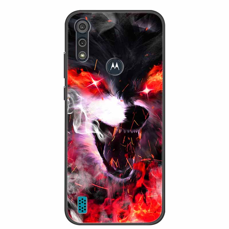 Phone Case for Motorola Moto E6i / E6s 2020 Shockproof Soft Silicone TPU Back Cover for Moto E6s 2020 E 6S 6i Cases Marble Print